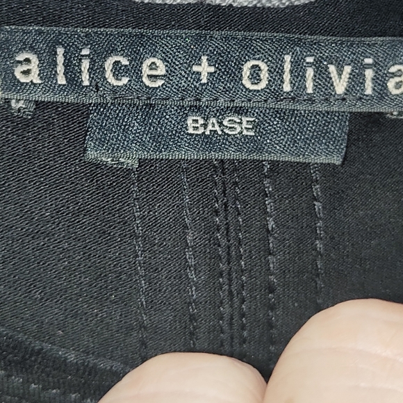 Alice and Olivia Black Base Layer T-Shirt Dress Size M Medium UK 8 10 Minimalist - Picture 7 of 9